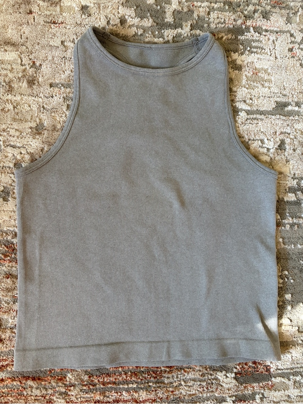 Free People Intimately Ribbed Racerback Tank Gray XS/S